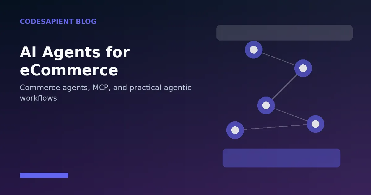 AI agents for eCommerce — commerce agents connected through MCP workflows